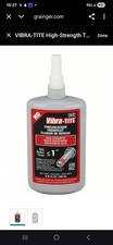 Loctite, Vibra-Tite 14050 Threadlocker, Vibra-Tite 140, Red, High Strength.