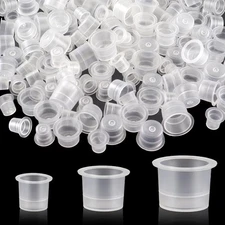 300 Pieces Tattoo Ink Caps,Tattoo Cups,Pigment Cups,Makeup Container Cap -... 