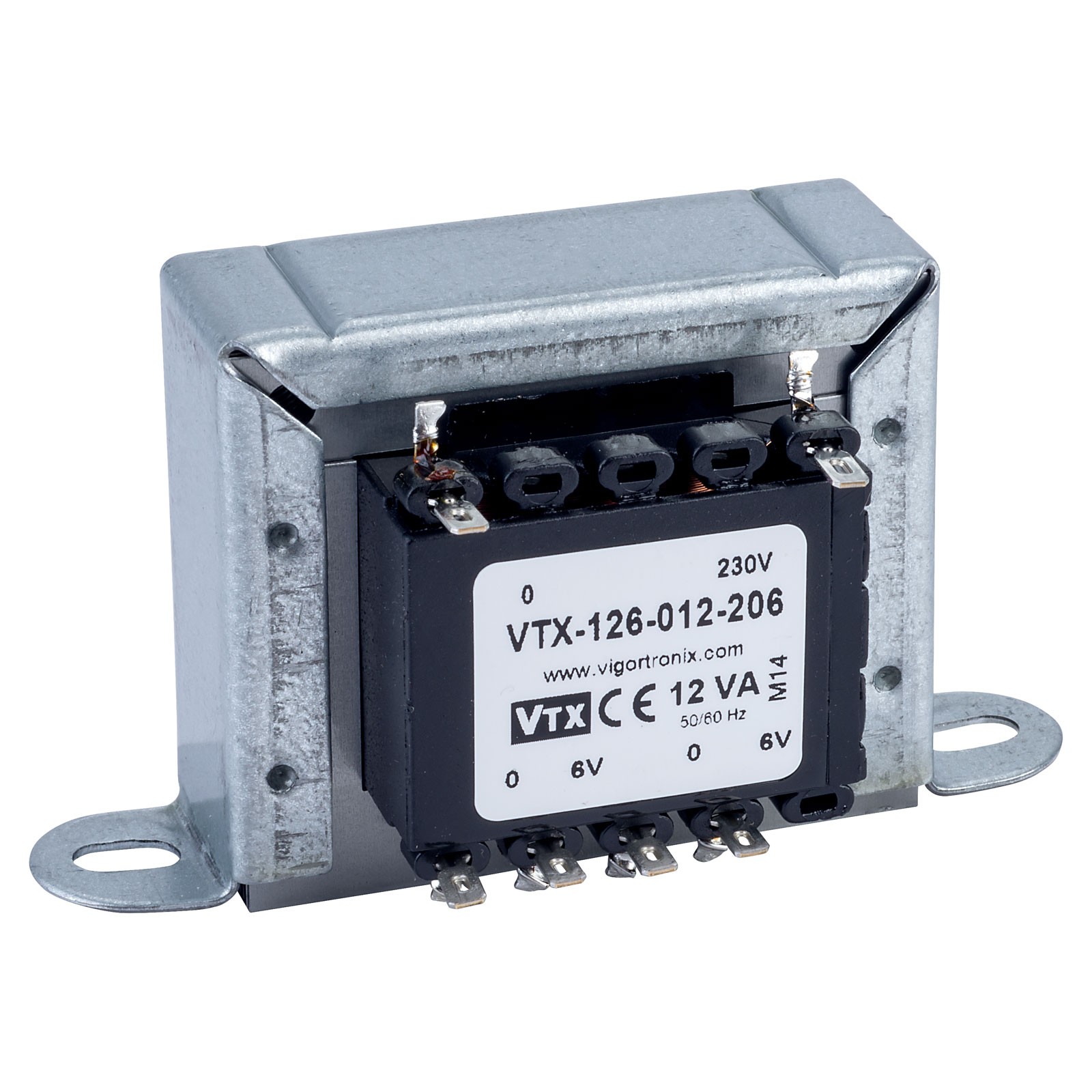 Vigortronix Chassis Transformer 230V 12VA 6V+6V