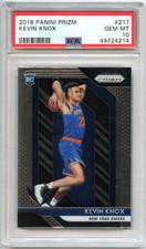 2018-19 Panini Prizm KEVIN KNOX #217 Rookie Card PSA 10 Gem Mint!. rookie card picture