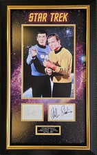 STAR TREK WILLIAM SHATNER LEONARD NIMOY 20th ANNIVERSARY 1986 SIGNED MONTAGE