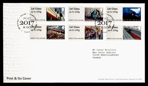 DR WHO 2017 GB FDC POST & GO COMBO M77353