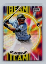 Julio Rodriguez 2022 Stadium Club Chrome Beam Team Wave Rookie SP - Mariners