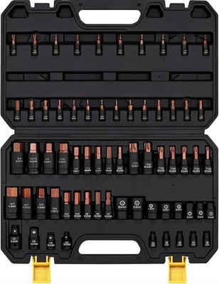 66 Piece Torx Hex Bit Socket Set T8 T70 E4 E24 CRV S2 Auto Tool Mechanic High HD