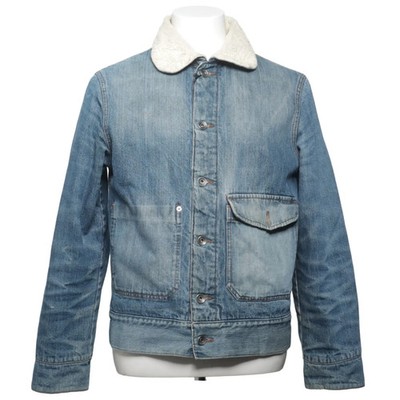 Wild Tag, Gefütterte Jeansjacke, Herren, Größe: M, Blau/Beige #DtB