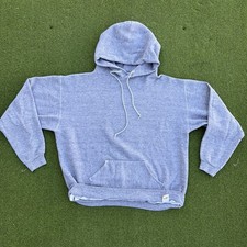 Vintage Russell Athletic Sweatshirt Gray Hoodie Made USA 70s Gold Tag Large