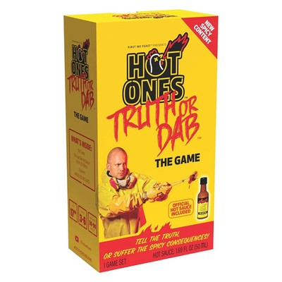 Wilder Games Hot Ones Truth or Dab Game - Hot Sauce Included (Ages 17+)
