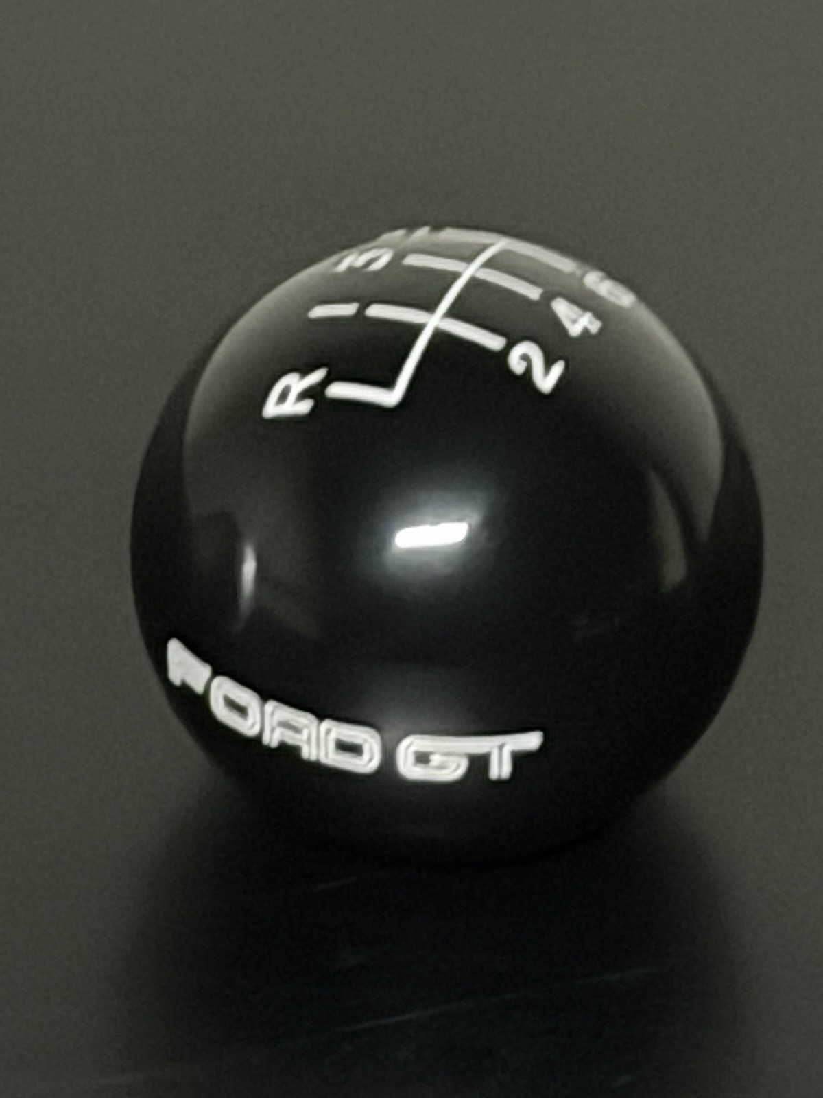 Ford GT 6-Speed Shift Knob Set Black Script & Aluminum