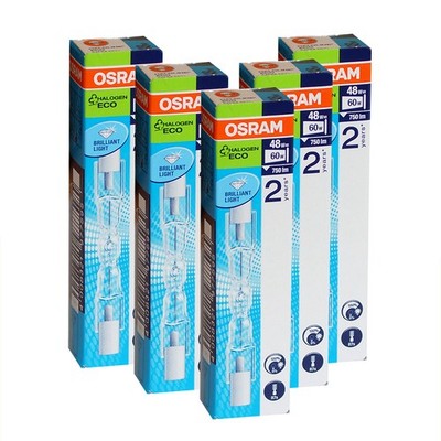 5 x Osram Eco Halogen Haloline Pro R7s 78mm 118mm 230V Stab warmweiß dimmbar 