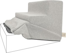 3-Step Foam Pet Ramp Cover for Small Dogs and Cats - Removable  Stylish Sand