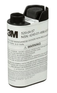 2x 3M 520-04-57R01 LITHIUM MANGANESE DIOXIDE BATTERY Expires 2030