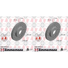 2x ZIMMERMANN SPORT BREMSSCHEIBEN 295mm GELOCHT VORNE passend für MERCEDES A-KLA 2x ZIMMERMANN SPORT BREMSSCHEIBEN 295mm GELOCHT VORNE passend für MERCEDES A-KLA
