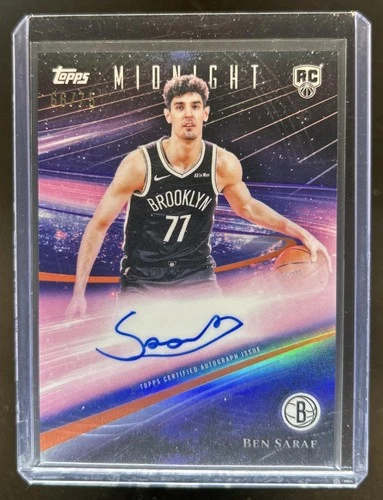 2025-26 Topps Midnight Ben Saraf Rookie Horizon Signatures RC Dusk Auto #/75