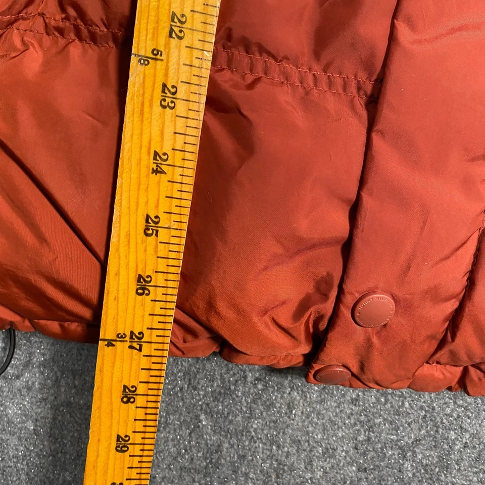 Abrigo Tommy Hilfiger Puffer 60% Plumón Chaqueta Para Hombre L Naranja Negro Reversible Invierno Foto 3 de 4