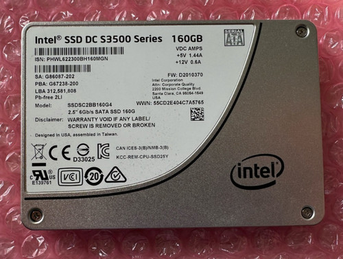 Intel SSD (SSDSC2BB160G4) DC S3500 Series 160GB SATA 2,5'' (91% Health)
