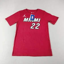 Nike Shirt Youth Medium Multicolor Jimmy Butler #22 Miami Heat Short Sleeve NBA