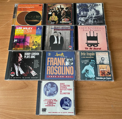LOT OF 12  JAZZ  CDs/BUCK CLAYTON-EARL HINES/LESTER YOUNG/LEE WILEY/BOBBY GORDON