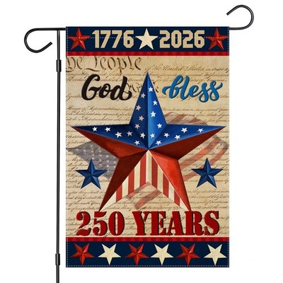 250 Anniversary USA Garden Flags for Outside,4th of July 250th Year America B...