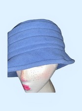 Betmar New York Vintage Blue Bucket Hat Lilac Satin Lined