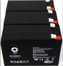 Saruna 12V 8Ah SLA Battery T2 F2 for APC Smart-UPS 750, 3-Pack