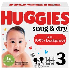Huggies Snug  Dry Baby Disposable Diapers Huge Pack - Size 3