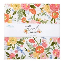 Floral Charms 10" Stacker, Riley Blake Designs, Precut 10" Squares, Layer Cake