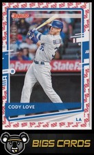 2020 Donruss #84 Cody Bellinger One Hundred Emoji #/100 Variation Love