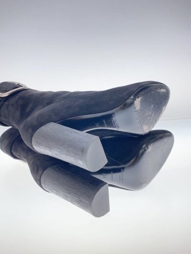 SAINT LAURENT Stivali corti taglia 36 nero camoscio 529331 