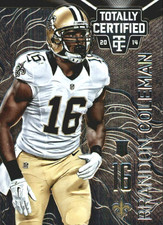 2014 Totally Certified #135 Brandon Coleman RC New Orleans Saints