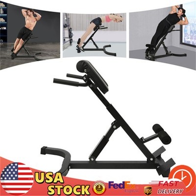 Roman Chair Back Extension Machine Angle Height Adjustable Hyperextension Bench