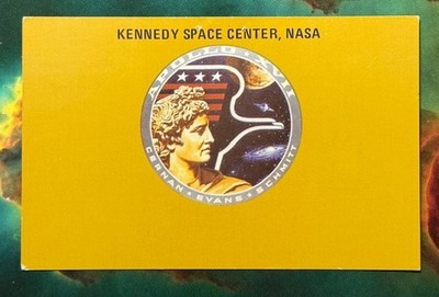 APOLLO 17 NASA ISSUED LAUNCH VIEWING BADGE UNMARKED UNUSED BACK