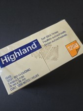 Highland 3M Yellow Self-Sticking Notepads 12 Pads 3x3 Square 1200 Sheets (D-10)
