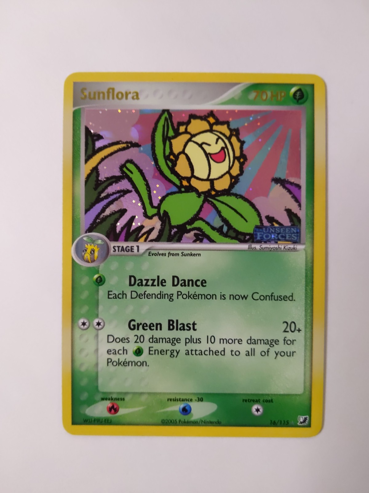 Sunflora 16/115 Reverse Holo Stamped NM | Unseen Forces
