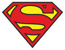 Superman Logo Vinyl Sticker - Premium Quality Multiple Sizes Car Laptop Dco
