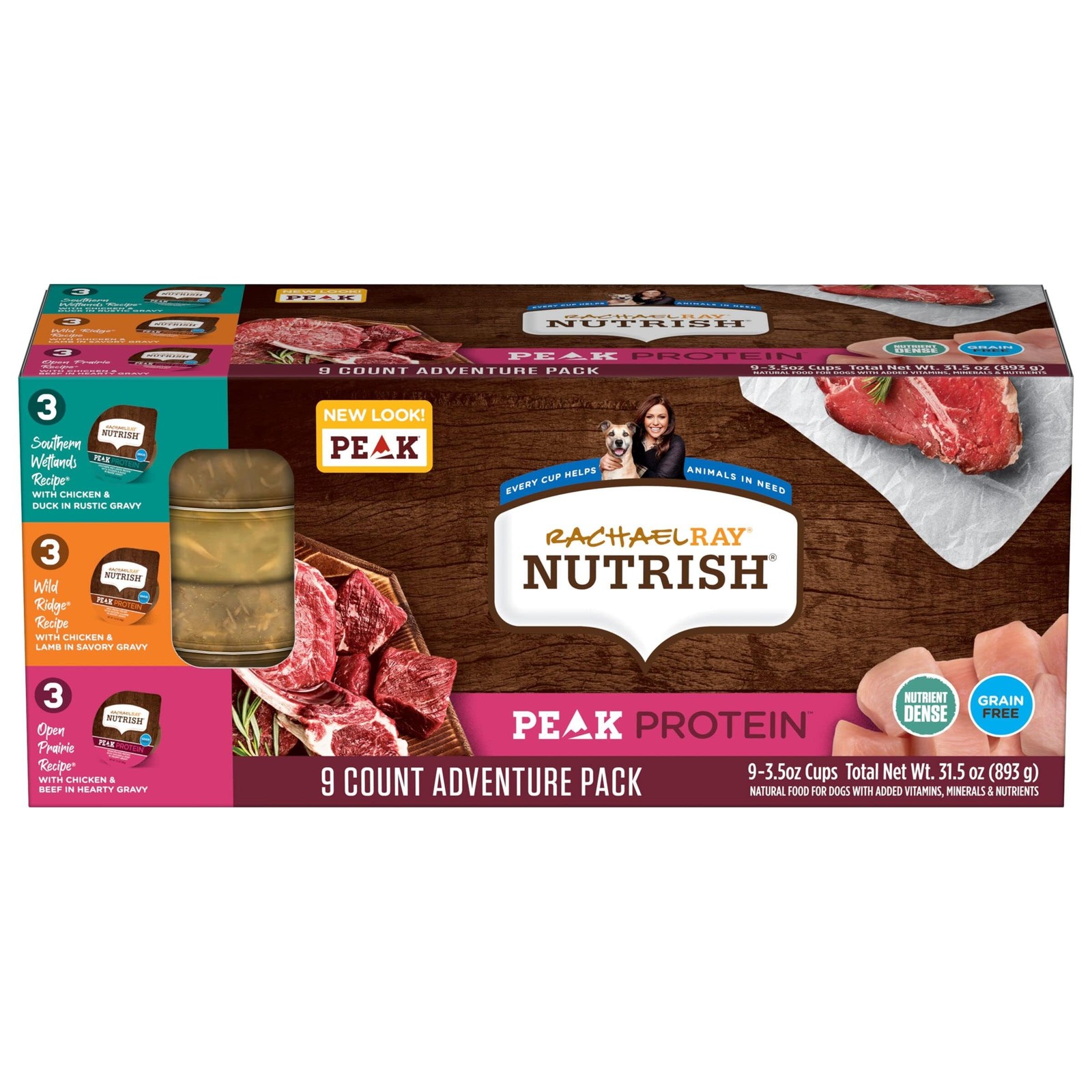 Variety Pack 3.5 Oz Cups 9 Pack Grain Free Rachael Ray
