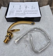 Modern Gold Sink Wash Basin Faucet Bathroom One Handle Hole Sink Mixer Tap