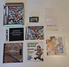 Nintendo Game Boy Advance with Box Mario & Luigi Superstar Saga 2003 Inserts