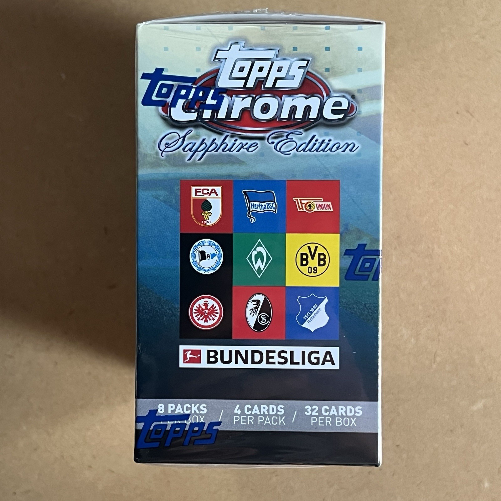 2020/21 Topps Chrome Bundesliga Sapphire Edition Box Football Soccer NEW SEALED view 4