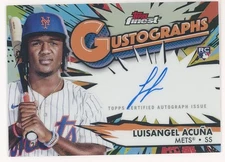 2025 Topps Finest LUISANGEL ACUNA 💎 Gustographs Orange Auto /25