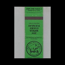 Matchbook Cover Buffalo Wild Wings 20 Cent Wing Day Green