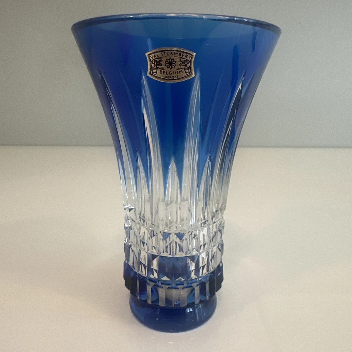5147 美品 レア Val Saint Lambert 花瓶 クリスタル Val ST Lambert Vase Indiana OTHER Art Glass for sale | eBay