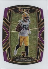 2020 Panini Select Club Level Purple Prizm Die-Cut Malik Taylor #282 0it8
