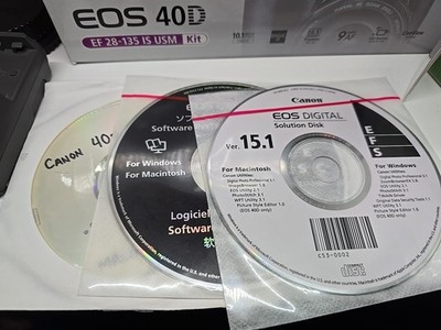 Canon EOS 40D EF- 28-135 Is Usm Kit with 2 batteries Manuals