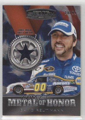 2011 Stealth Metal of Honor Sheet Silver Star 28/99 David Reutimann #MH-DR2 0b2