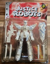 Hunson Justice Robots. New In Damaged Box