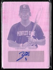 Zion Rose 2022 Leaf Perfect Game  RC Auto #1/1 Magenta Printing Plate BA-ZR1