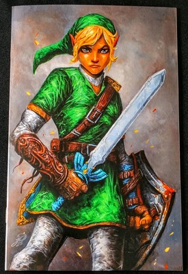 Johnny Desjardins Sketchbook 2 Legend Of Zelda Link Virgin Variant C2E2 LE100 