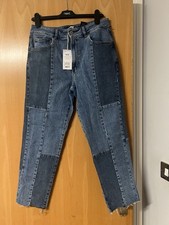 Next Women’s Patchwork Straight Jeans Size 12 Regular BNWT RRP£34