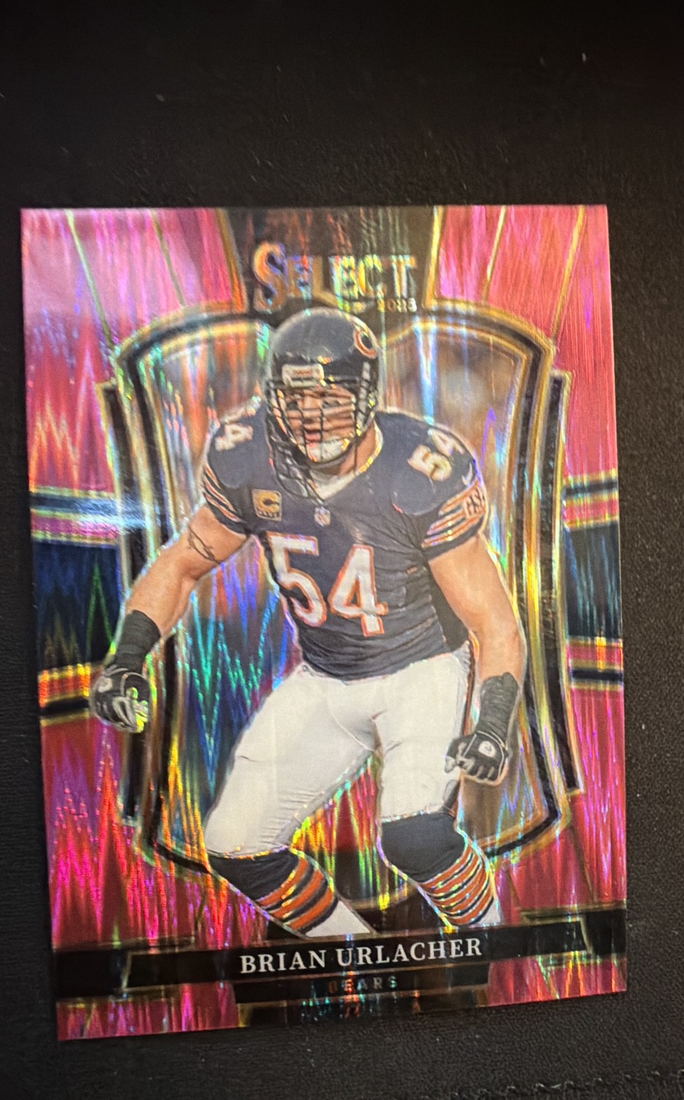 2025 Panini Select - Premier Level Brian Urlacher #200 Pink Shock Prizm