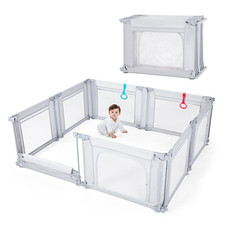 Doradotey Baby Playpen, Shape Size Adjustable Large Baby Playard for Babies and